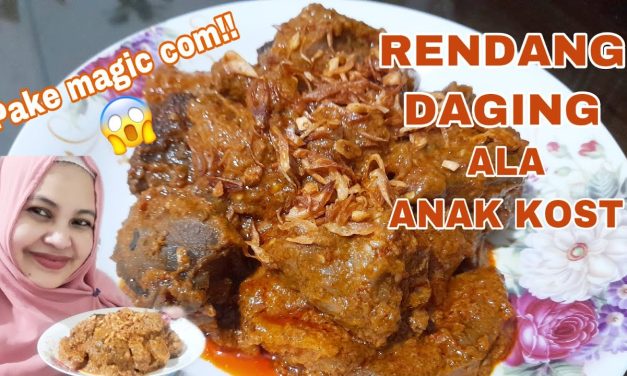 Rendang Simpel Pakai Magic Com, Cocok Untuk Anak Kos